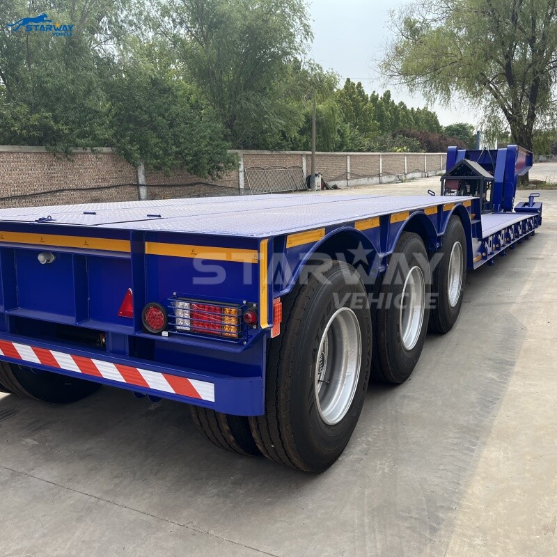80 ton Hydraulic Detachable Gooseneck Lowboy Trailer