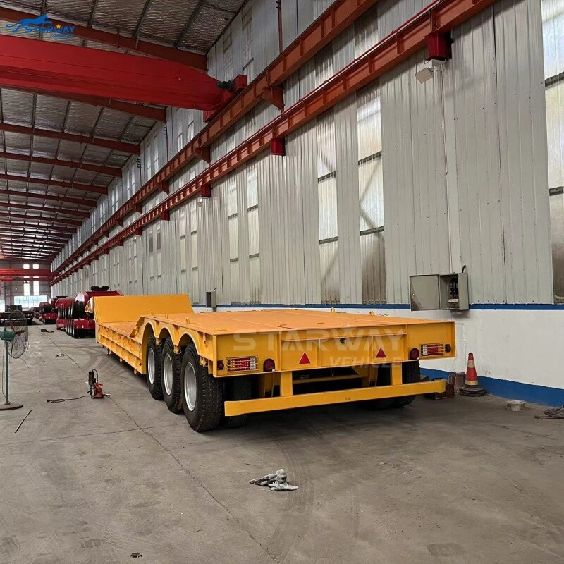 100 Ton Folding Neck Lowboy Truck Trailer For sale