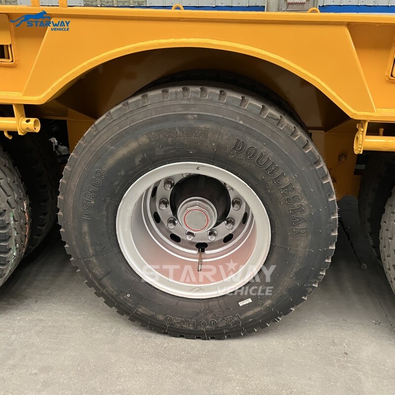 100 Ton Folding Neck Lowboy Truck Trailer For sale