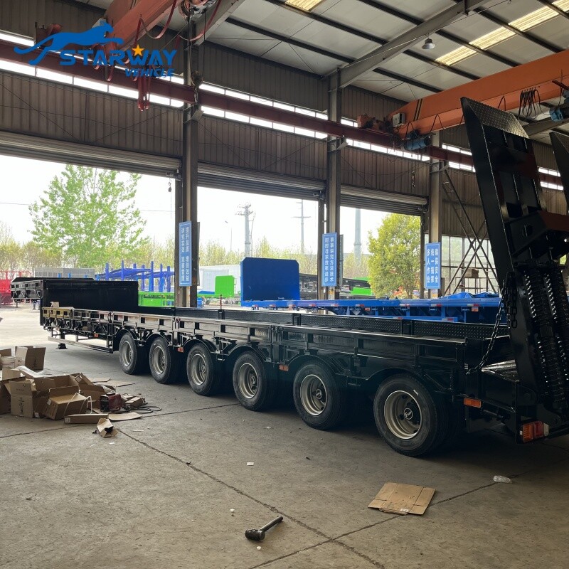 Semi-remorque Lowboy à 6 essieux