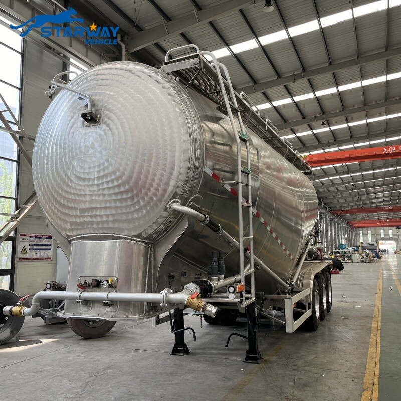 Aluminum Bulker Cement PTO Tanker Trailer