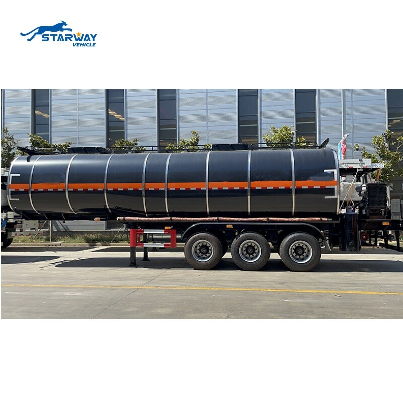 Semi-remorque à huile chaude 38 000L pour asphalte