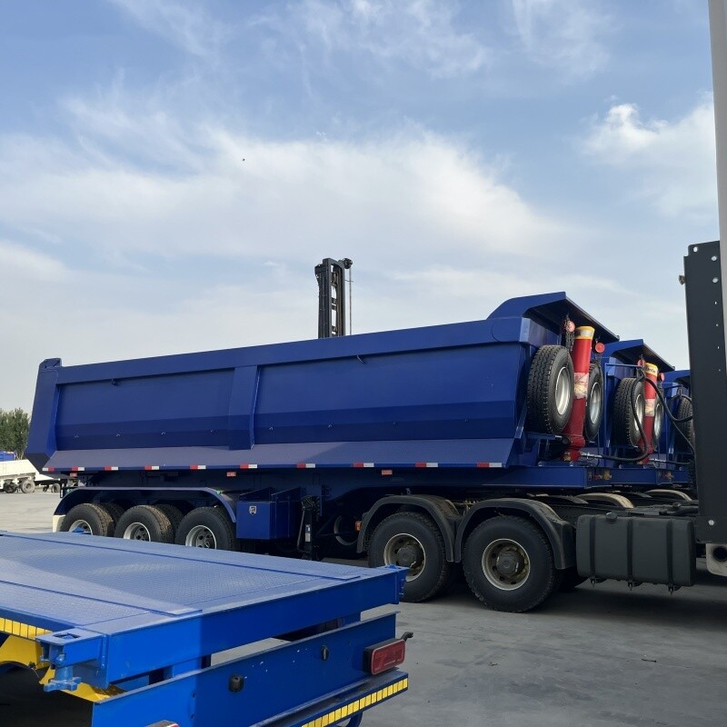 3 essieux 80 Ton Dump Semi Trailer For Sale