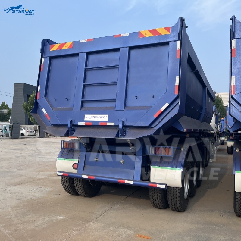3 essieux 80 Ton Dump Semi Trailer For Sale