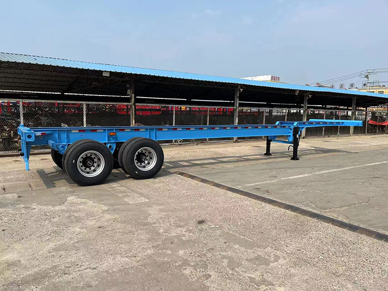  2 Essieux 40ft container Skeleton Semi Trailer For Sale