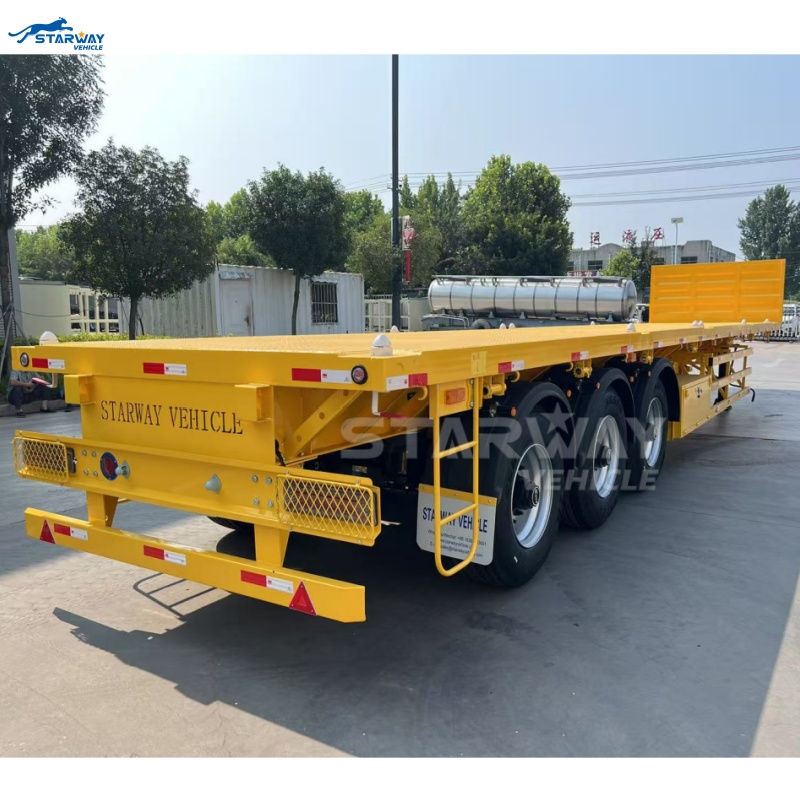 Remorque plate à 3 essieux de 13,6 m