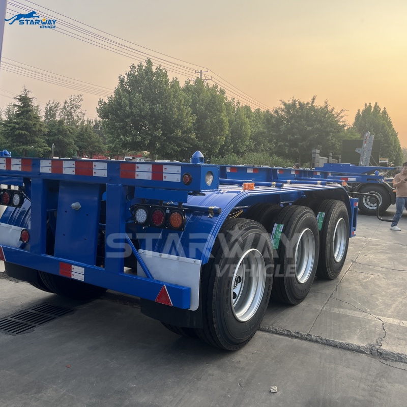 Remorque à 2 essieux 20ft Skeleton Trailer en vente