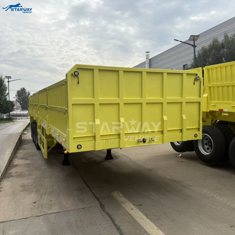 Semi-remorque à ridelles 4 essieux à vendre