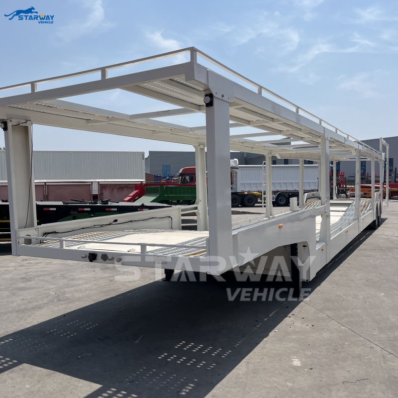 Semi-remorque porte-voitures 2 essieux 20m