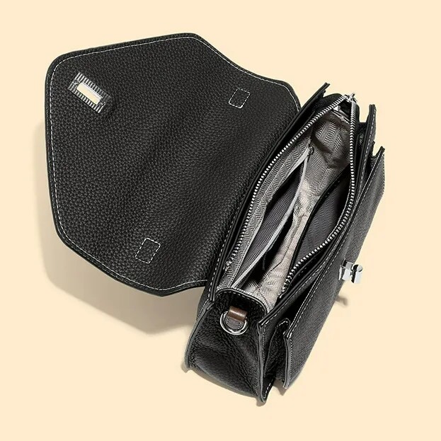 cross-border wholesale genuine leather ladies handbag shoulder bag simple fashion cowhide shoulder bag for women