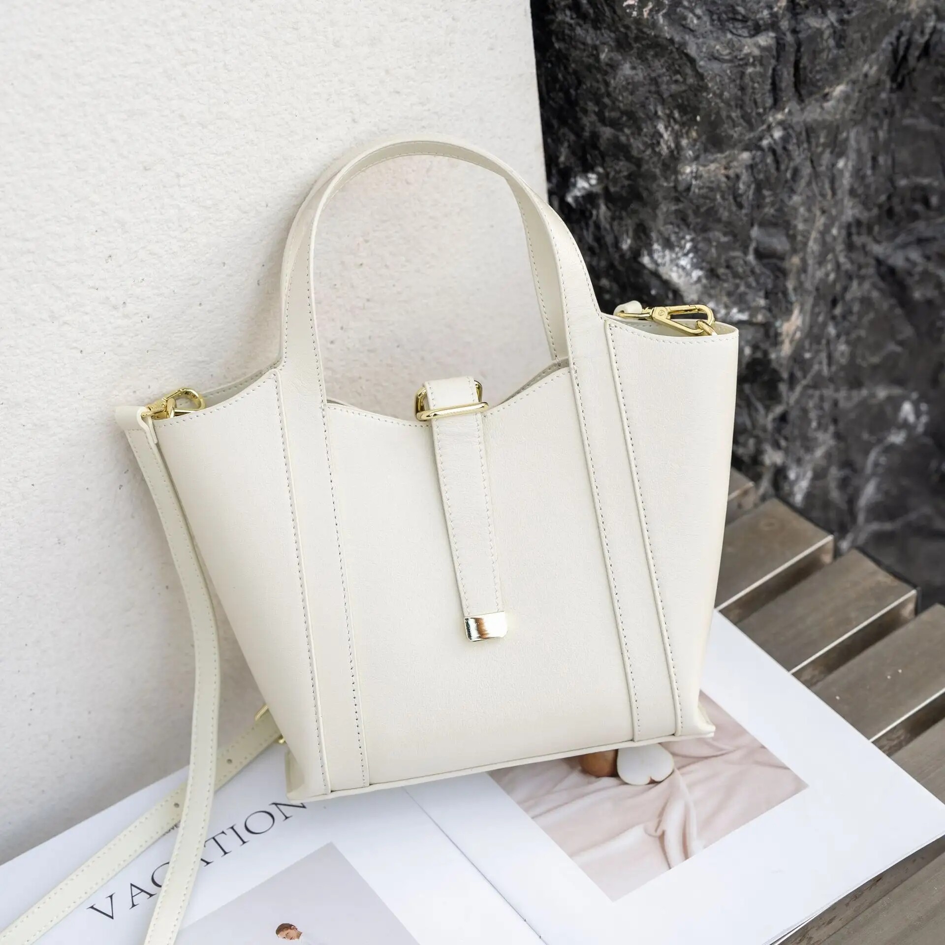 vegetable tanned cowhide handbag for women shoulder bag new simple fashion luxury genuine leather ladies bag