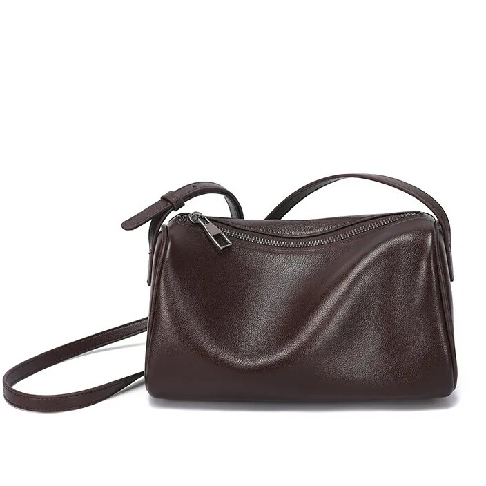 cross-border wholesale genuine leather small ladies bag simple fashion cowhide ladies shoulder bag shoulder bag