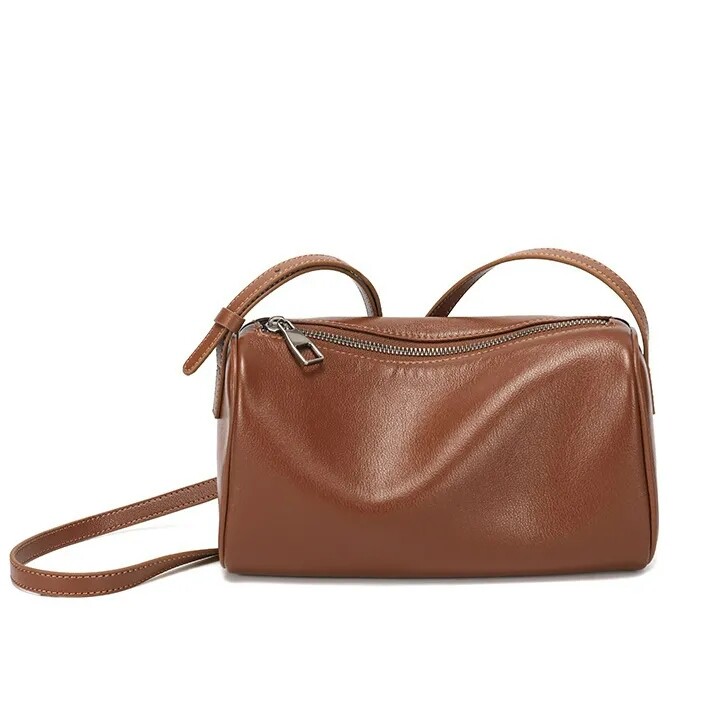 cross-border wholesale genuine leather small ladies bag simple fashion cowhide ladies shoulder bag shoulder bag
