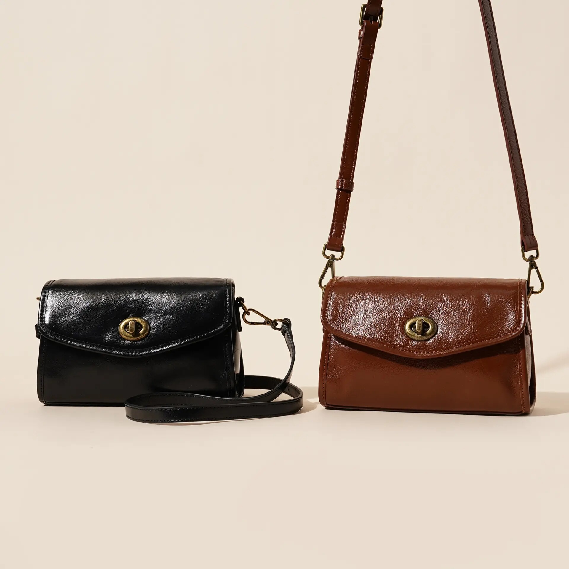 simple fashion genuine leather ladies shoulder bag new high-quality cowhide ladies shoulder bag shoulder bag