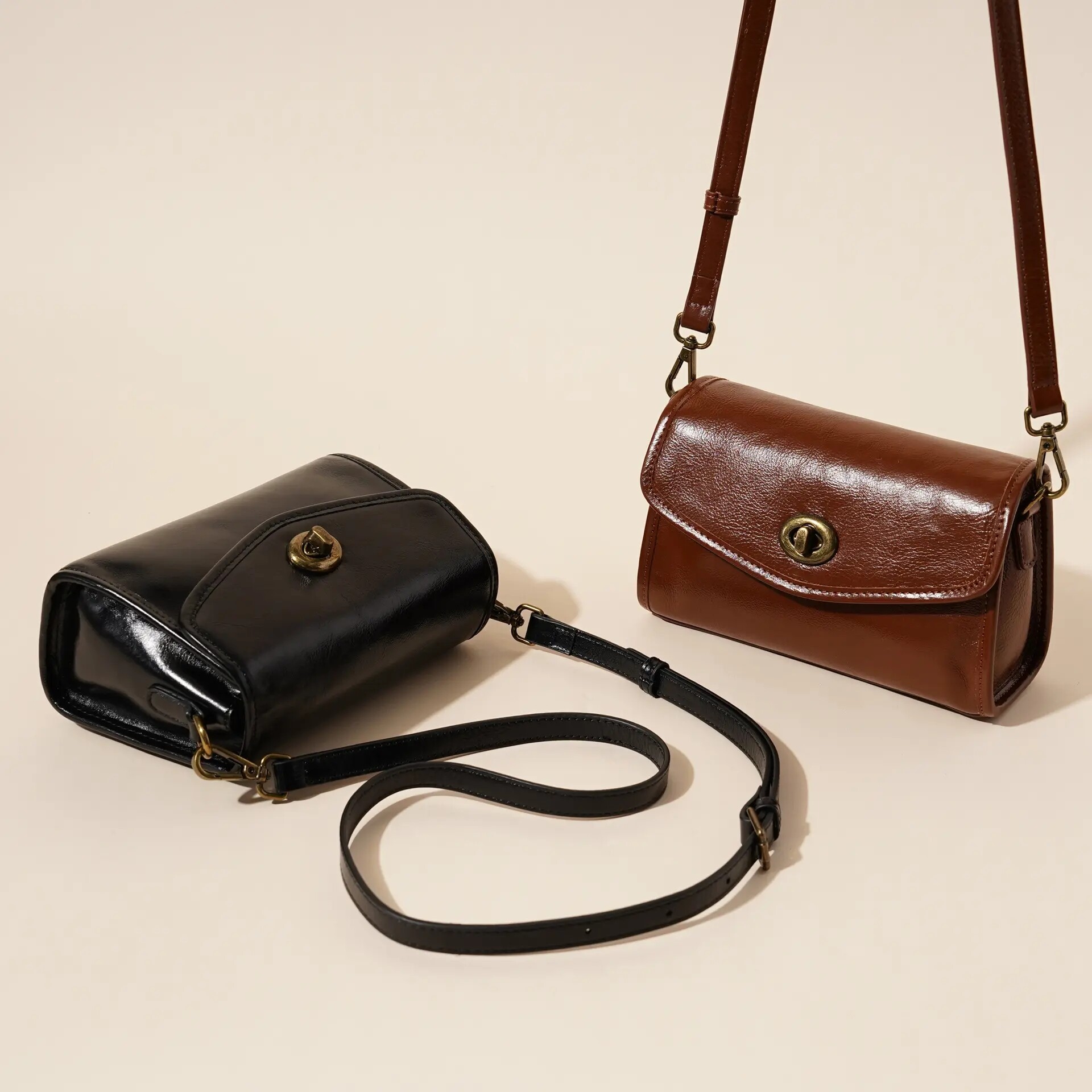 simple fashion genuine leather ladies shoulder bag new high-quality cowhide ladies shoulder bag shoulder bag