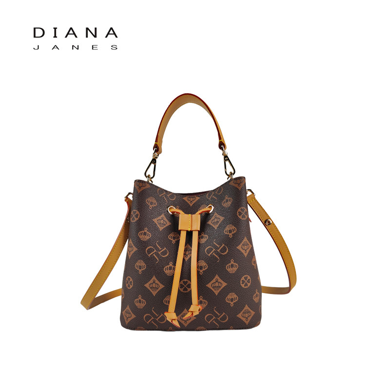 Aging bucket bag, single shoulder crossbody bag, handbag, large capacity commuting bucket bag, small bag 