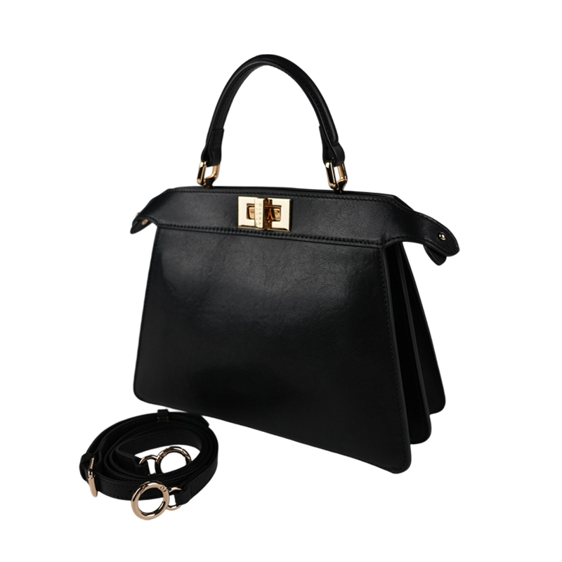 Classic Girl Lock handbag 2025 new style handbag messenger bag saddle bag