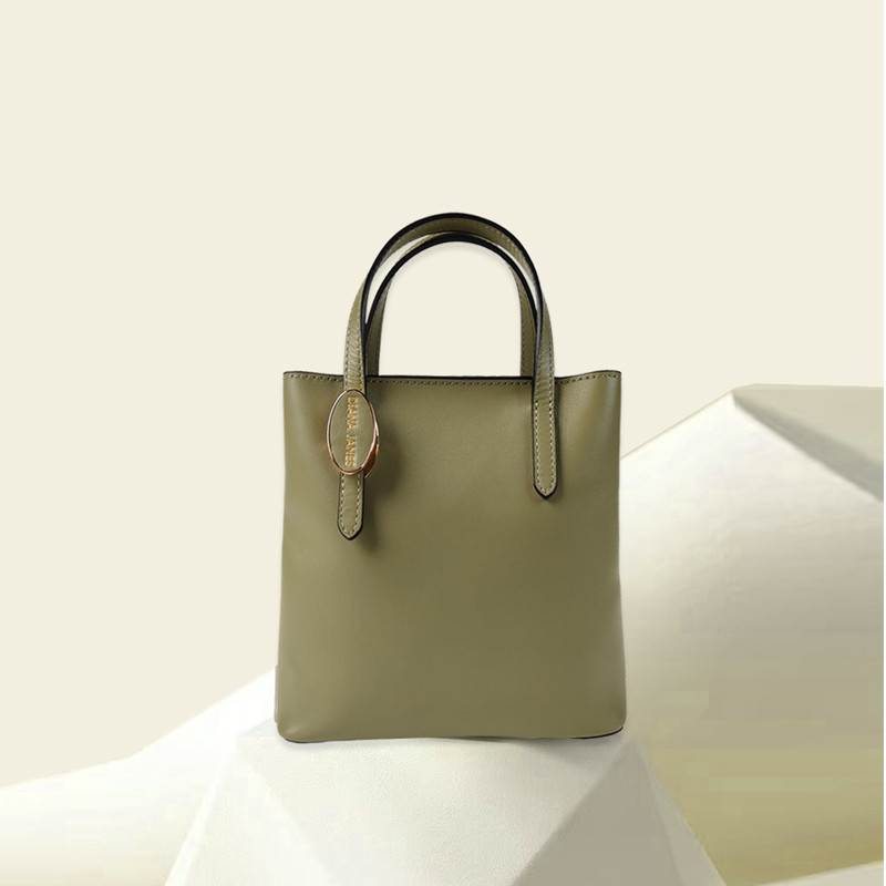 Leather messenger bag handbag commuter bag cowhide hand-held messenger bag for women 