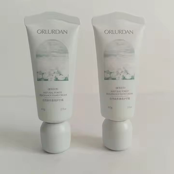 60g custom designed perfume hand cream hand cream with round smooth top nut