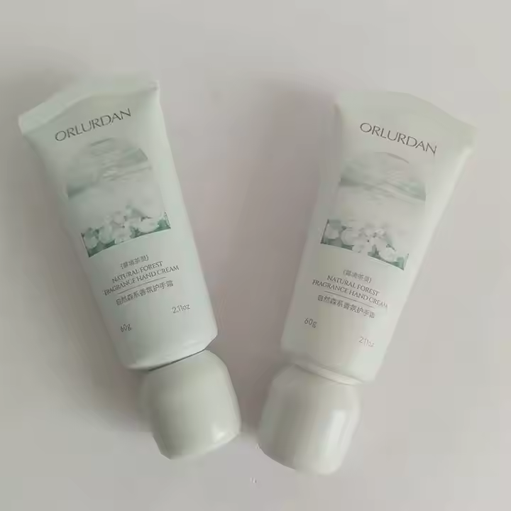 60g custom designed perfume hand cream hand cream with round smooth top nut