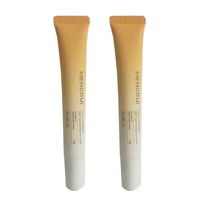 20g customized light color firming eye cream lotion empty cosmetics PE tube