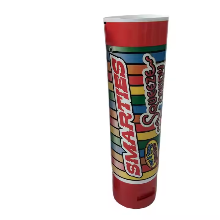 High quality customized hollow full plastic color decoration 64g offset printing cosmetics extruded candy tube