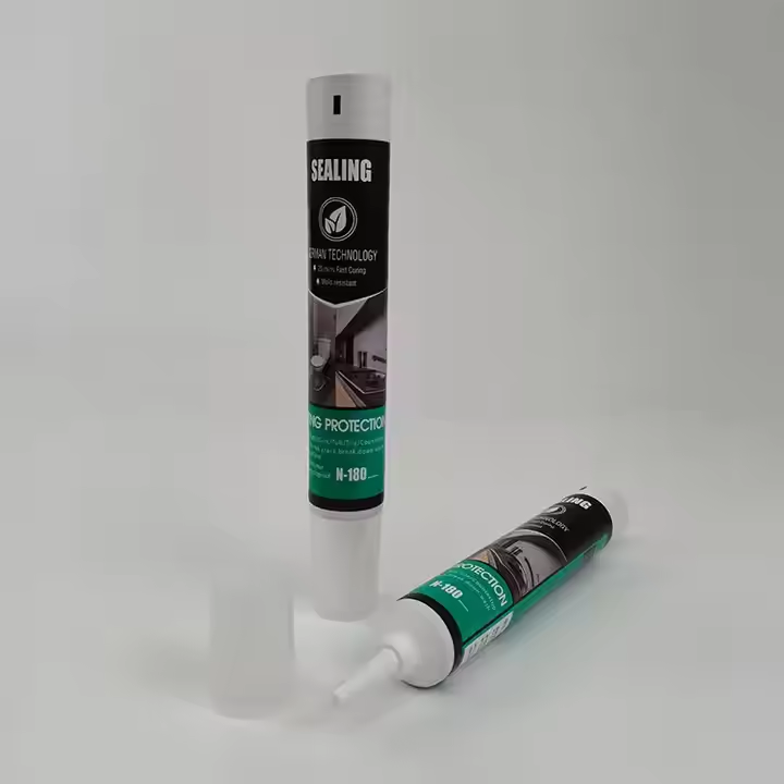 Customized soft extruded aluminum-plastic sealing tube with long nozzle