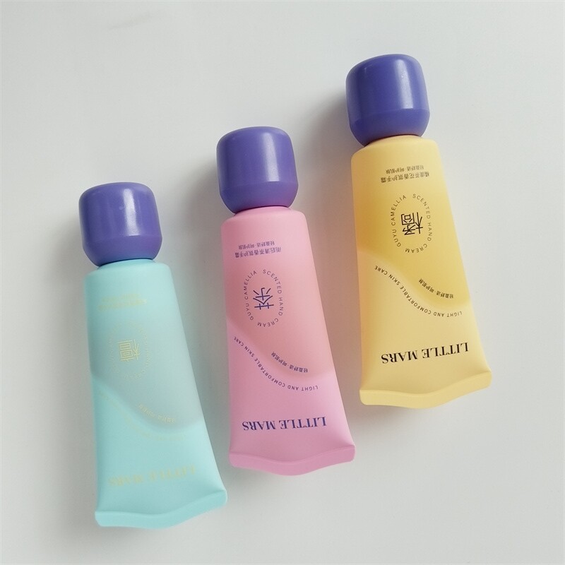 Cute 30g 50g Hand Cream Facial Cleanser Gel Body Lotion Cosmetic PE Plastic Skincare up Face Tubes Sculpture Packaging Tube