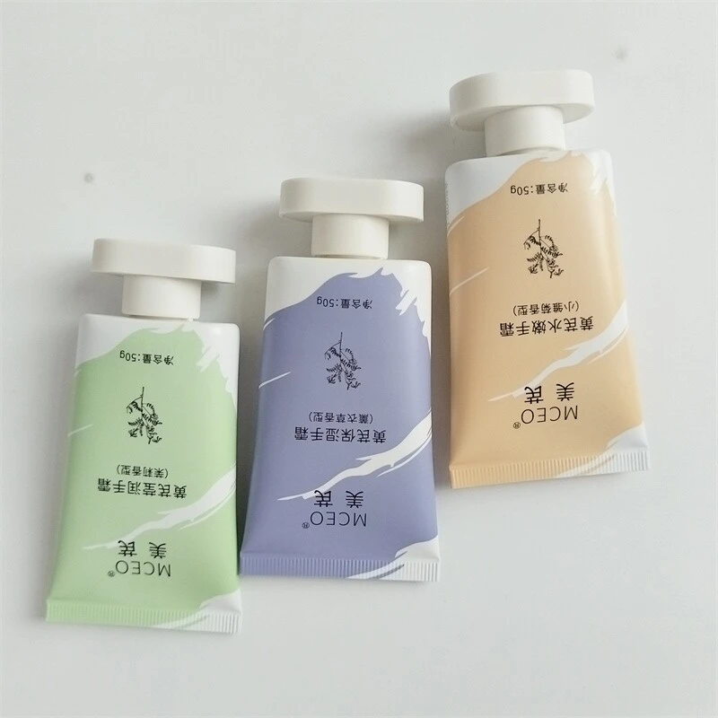 30ml 50ml Mini Soft Plastic Tube Package Luxury Cleanser Hand Cream Plastic Hose Sunscreen Moisturizing Skin Essence ABL Tube