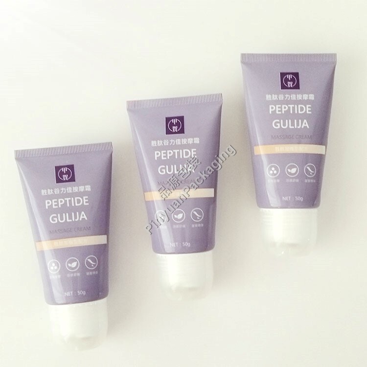 D40 50ml Massage Cream ABL Cosmetic Tube Skincare Packaging with 3-Roller Ball Massage Head