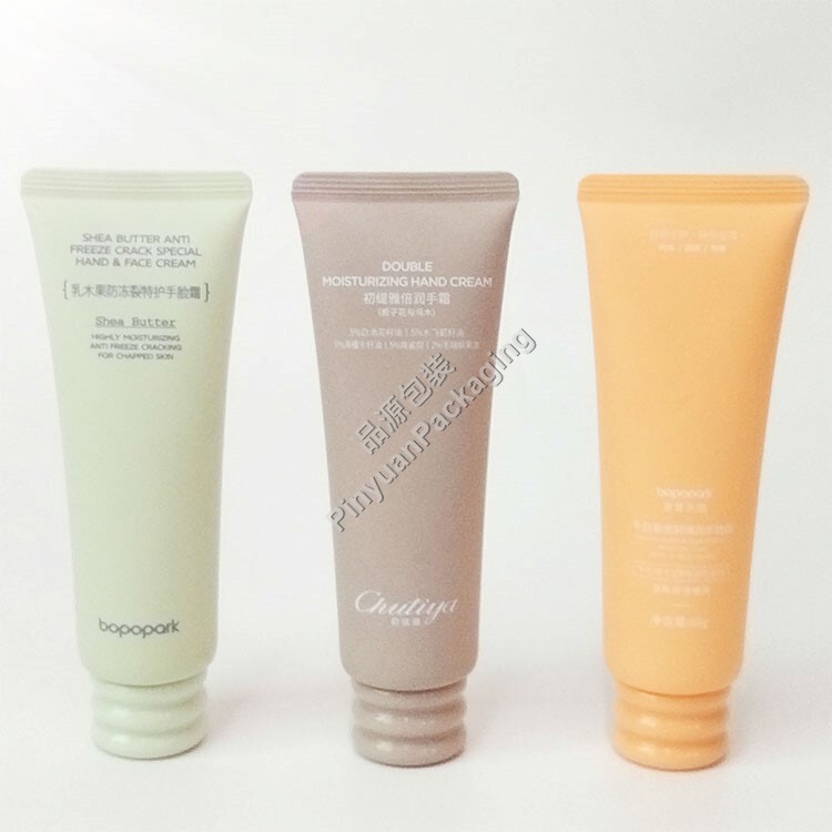 D35 80ml Hand & Face Cream PE Cosmetic Tube with Cute Packaging Cap
