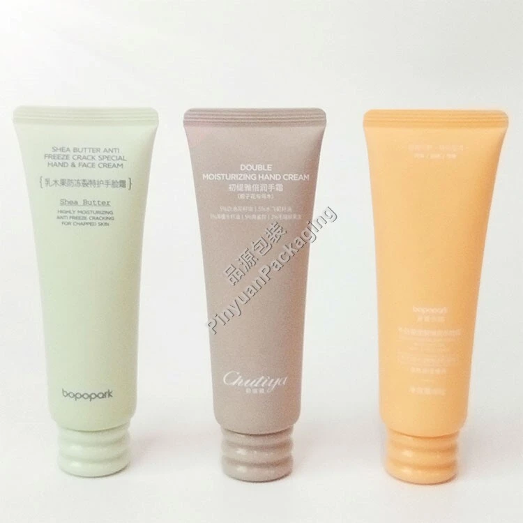 D35 80ml Hand & Face Cream PE Cosmetic Tube with Cute Packaging Cap