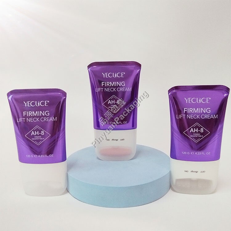 D55 120ml Neck Cream High Gloss ABL Cosmetic Tube Functional Head with Rollers