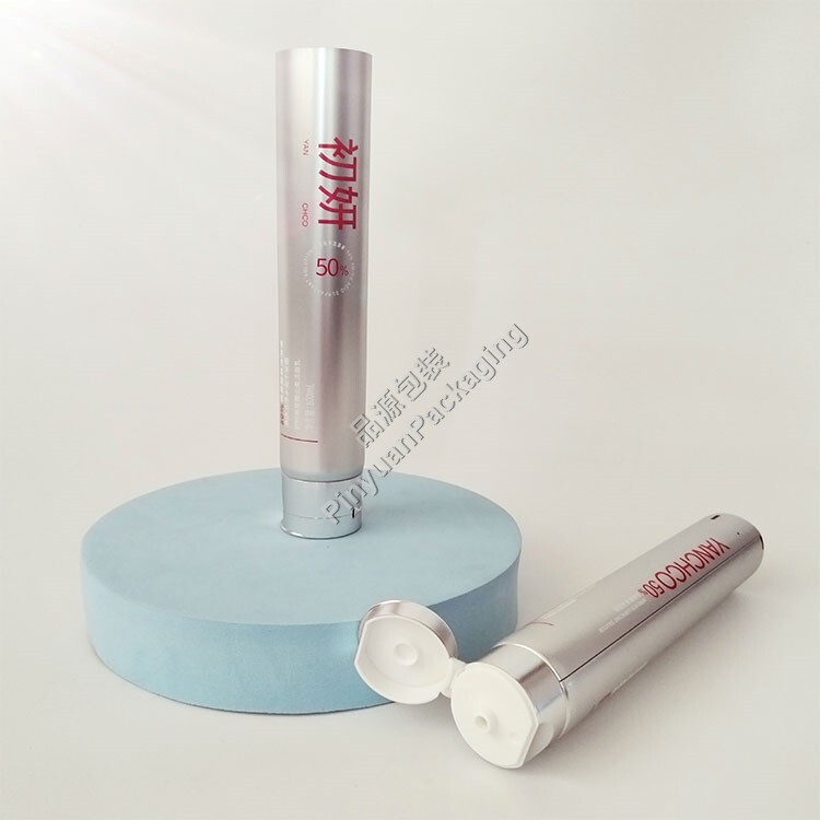 D35 100ml Facial Cleanser ABL Cosmetic Tube with Silver Plated Flip-top Cap