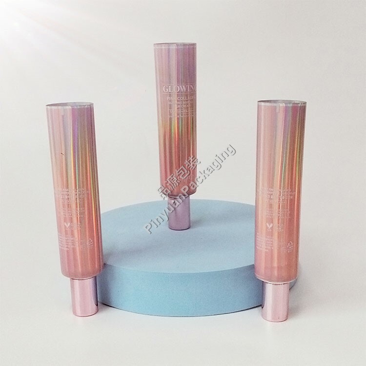 D30 50ml Sun Cream ABL Cosmetic Tube with Rose Golden Cylindrical Cap