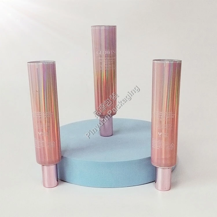 D30 50ml Sun Cream ABL Cosmetic Tube with Rose Golden Cylindrical Cap