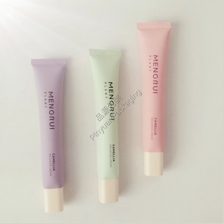 D22 30ml Isolation Cream PE Cosmetic Tube with Rectangular Screw Cap