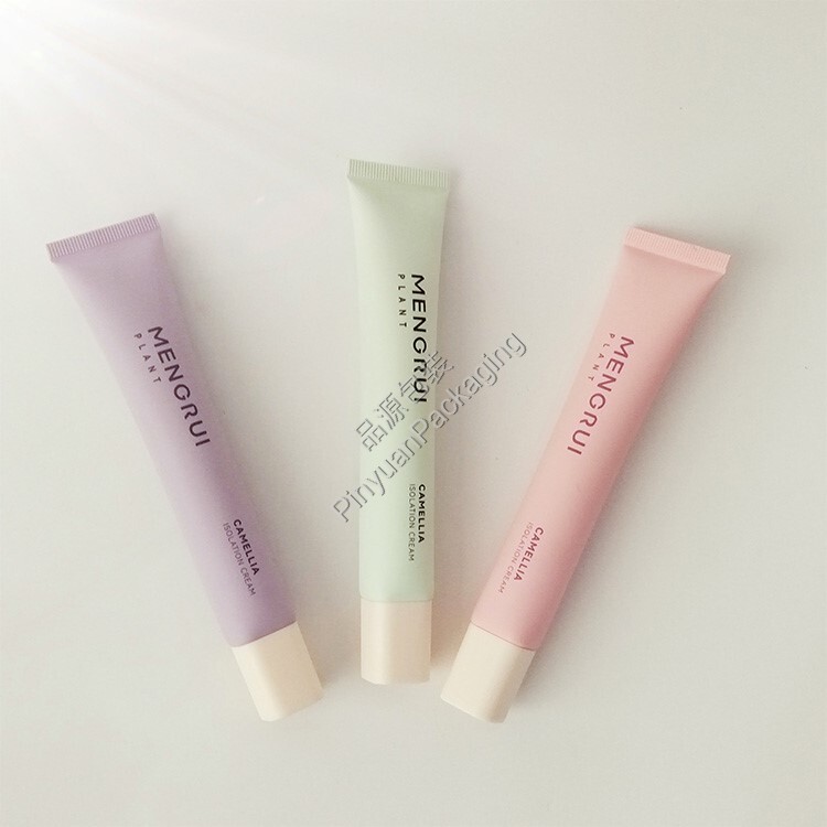 D22 30ml Isolation Cream PE Cosmetic Tube with Rectangular Screw Cap