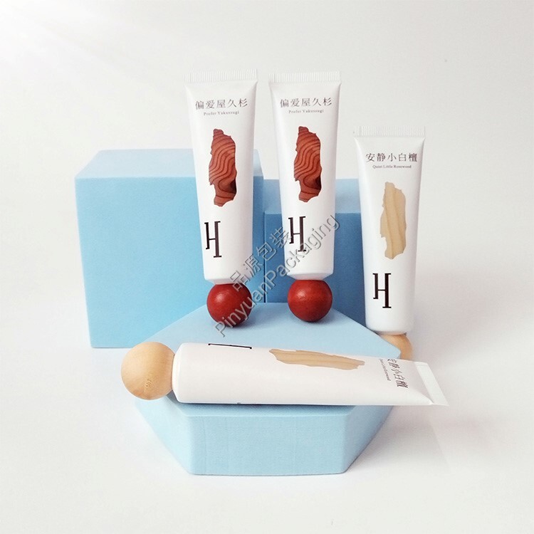 D25 30ml Hand Cream ABL Cosmetic Tube with Wooden Ball Cap