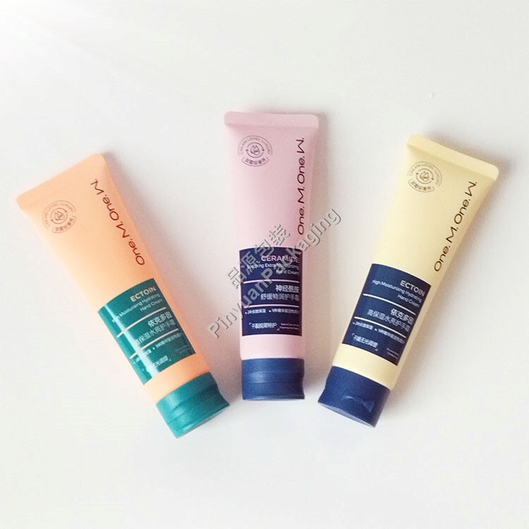 D30 60ml Hand Cream PE Cosmetic Tube with Green Flip-top Cap