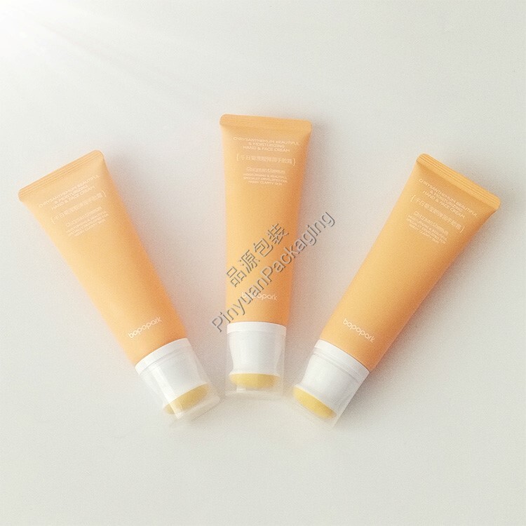 D35 80ml Hand & Face Cream PE Cosmetic Tube with Massage Applicator