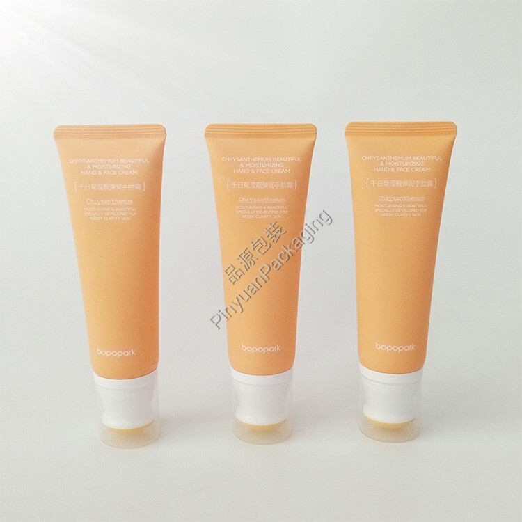 D35 80ml Hand & Face Cream PE Cosmetic Tube with Massage Applicator
