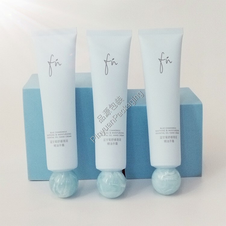 D30 80ml Hand Cream PE Cosmetic Tube with ABS Ball Cap