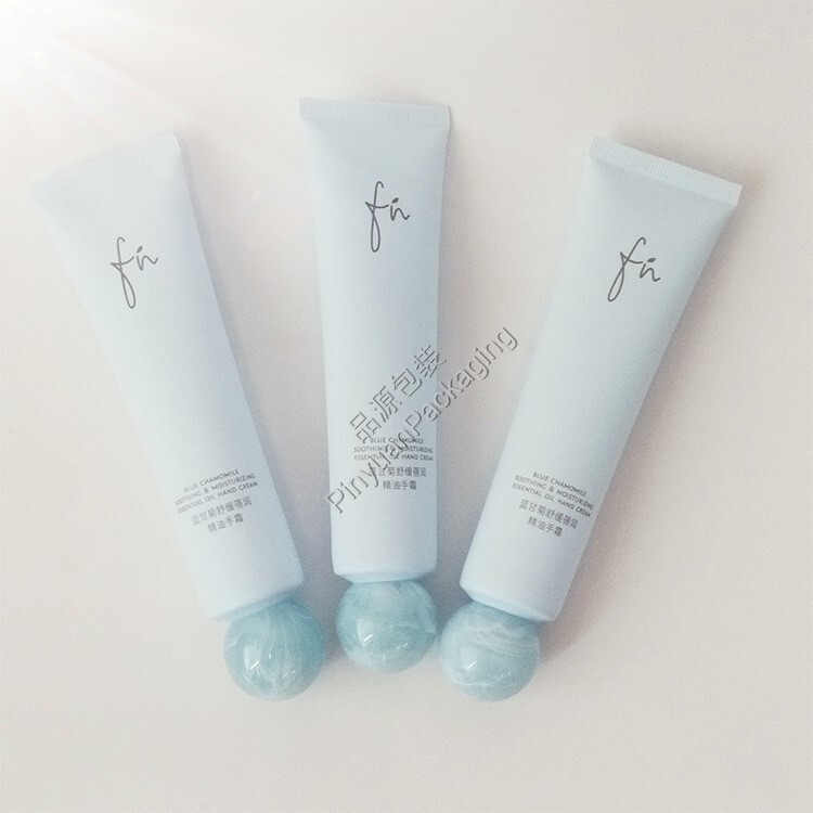 D30 80ml Hand Cream PE Cosmetic Tube with ABS Ball Cap