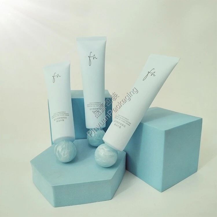 D30 80ml Hand Cream PE Cosmetic Tube with Marble Ball Cap