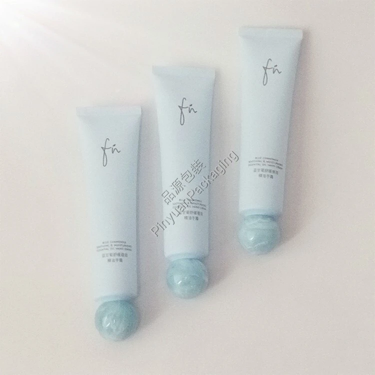 D30 80ml Hand Cream PE Cosmetic Tube with Marble Ball Cap