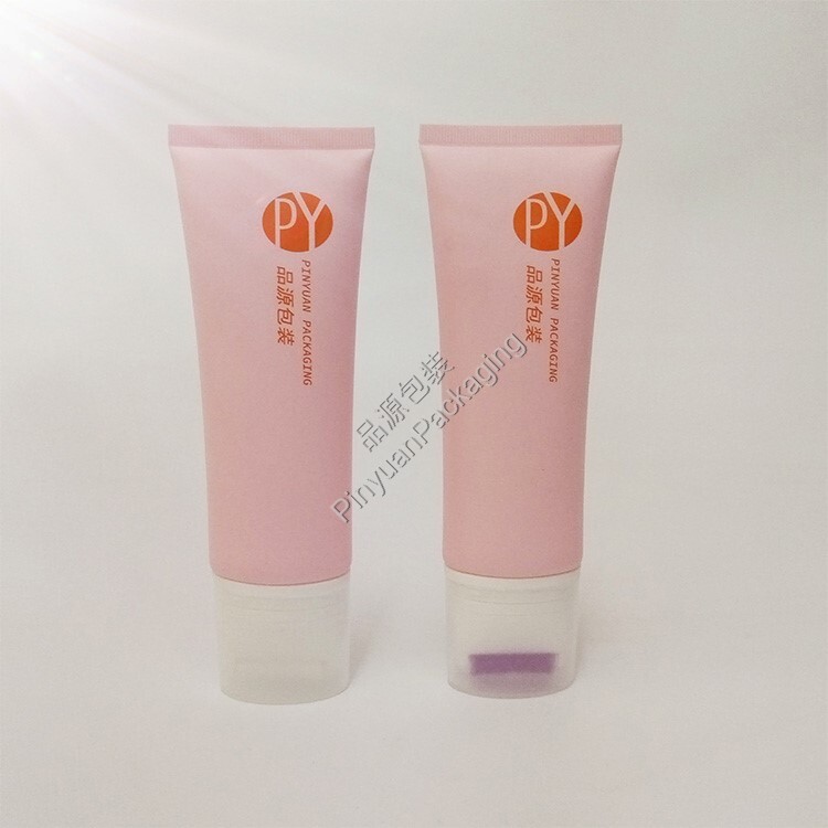 D40 120ml Skincare Lotion PE Cosmetic Massage Tube with Single Roller Applicator