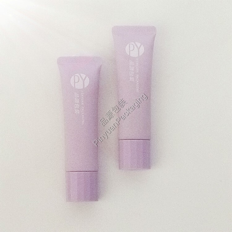 D25 30ml Skincare Hand Cream PE Cosmetic Tube with Purple Oval Cap
