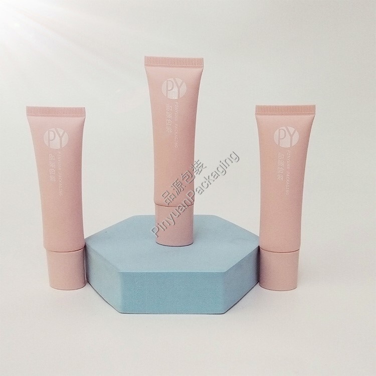 D25 30ml Hand & Face Cream PE Cosmetic Tube with Light Pink Oval Cap