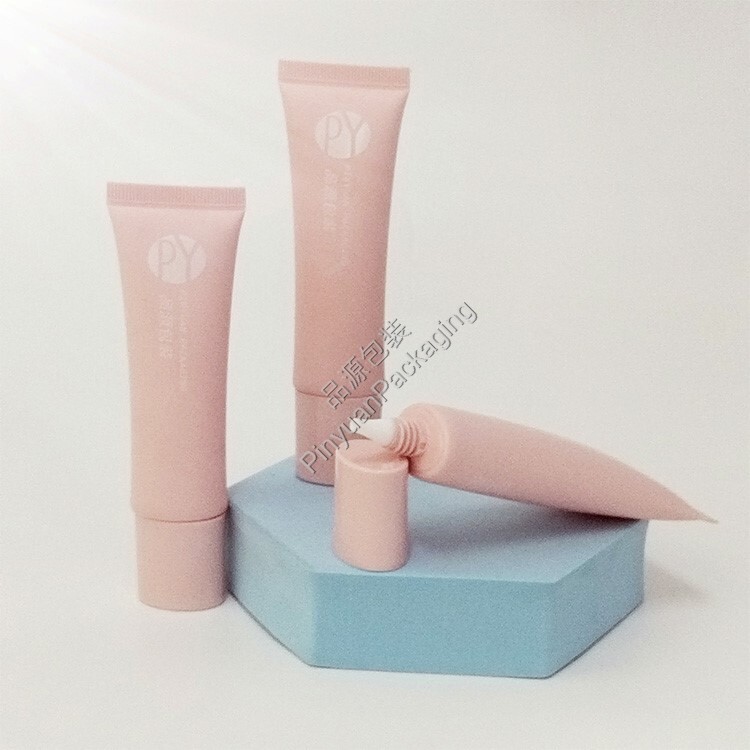 D25 30ml Hand & Face Cream PE Cosmetic Tube with Light Pink Oval Cap